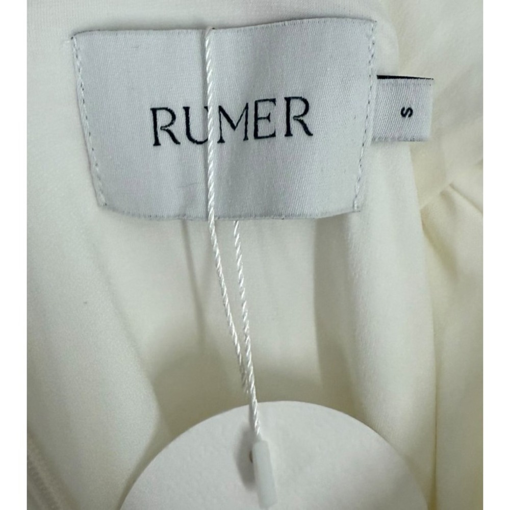 Rumer the Label Ribbed Women's Small White Classic Rae Mini Dress NWT Feminine - Picture 7 of 10